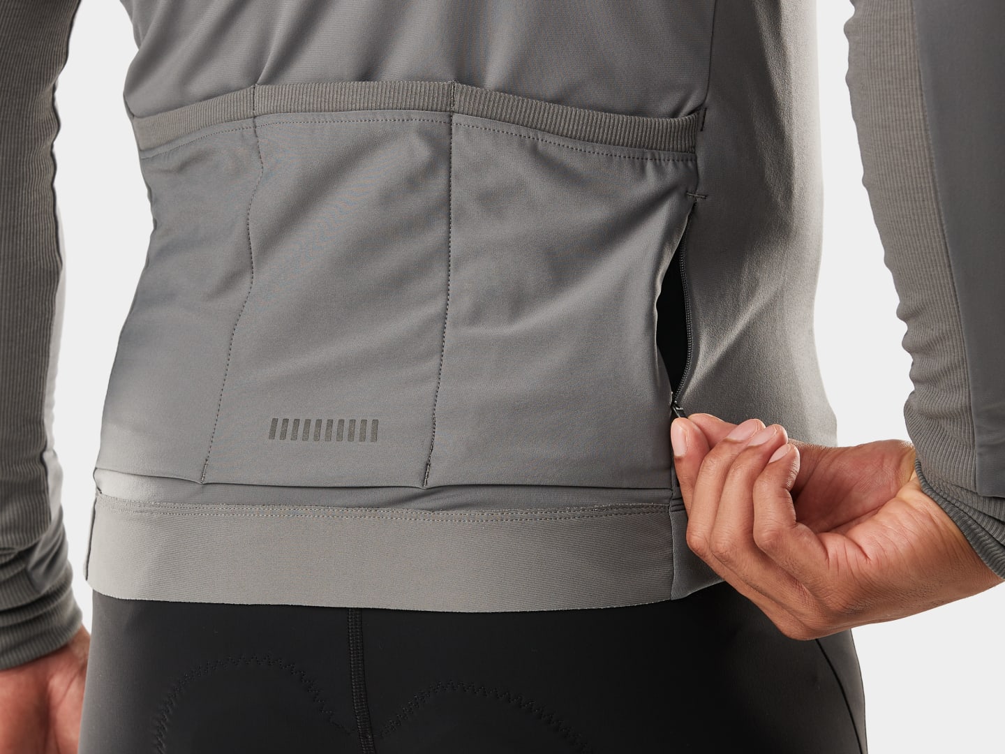 Trek Circuit Thermal Long Sleeve Cycling Jersey Charcoal