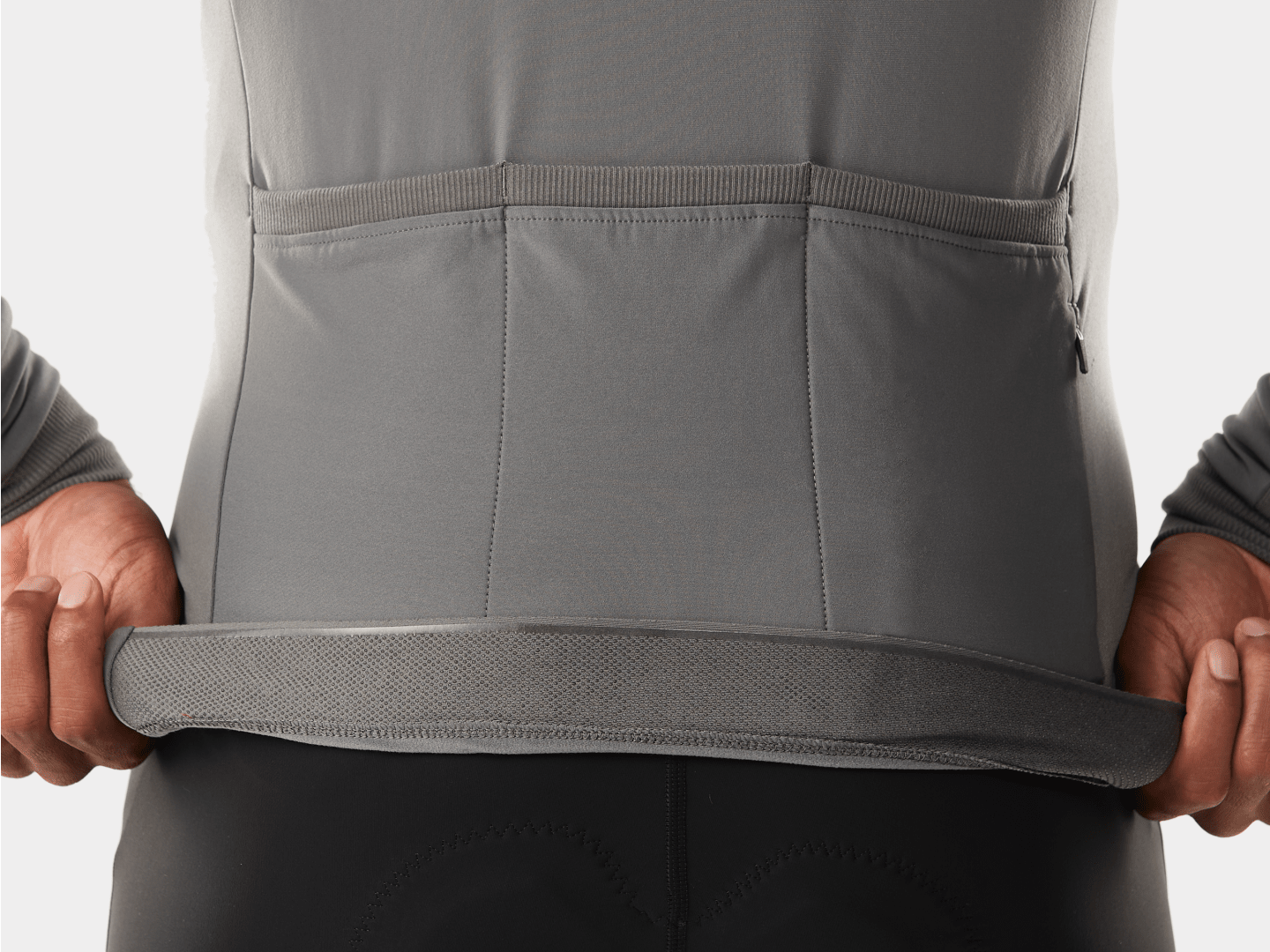 Trek Circuit Thermal Long Sleeve Cycling Jersey Charcoal