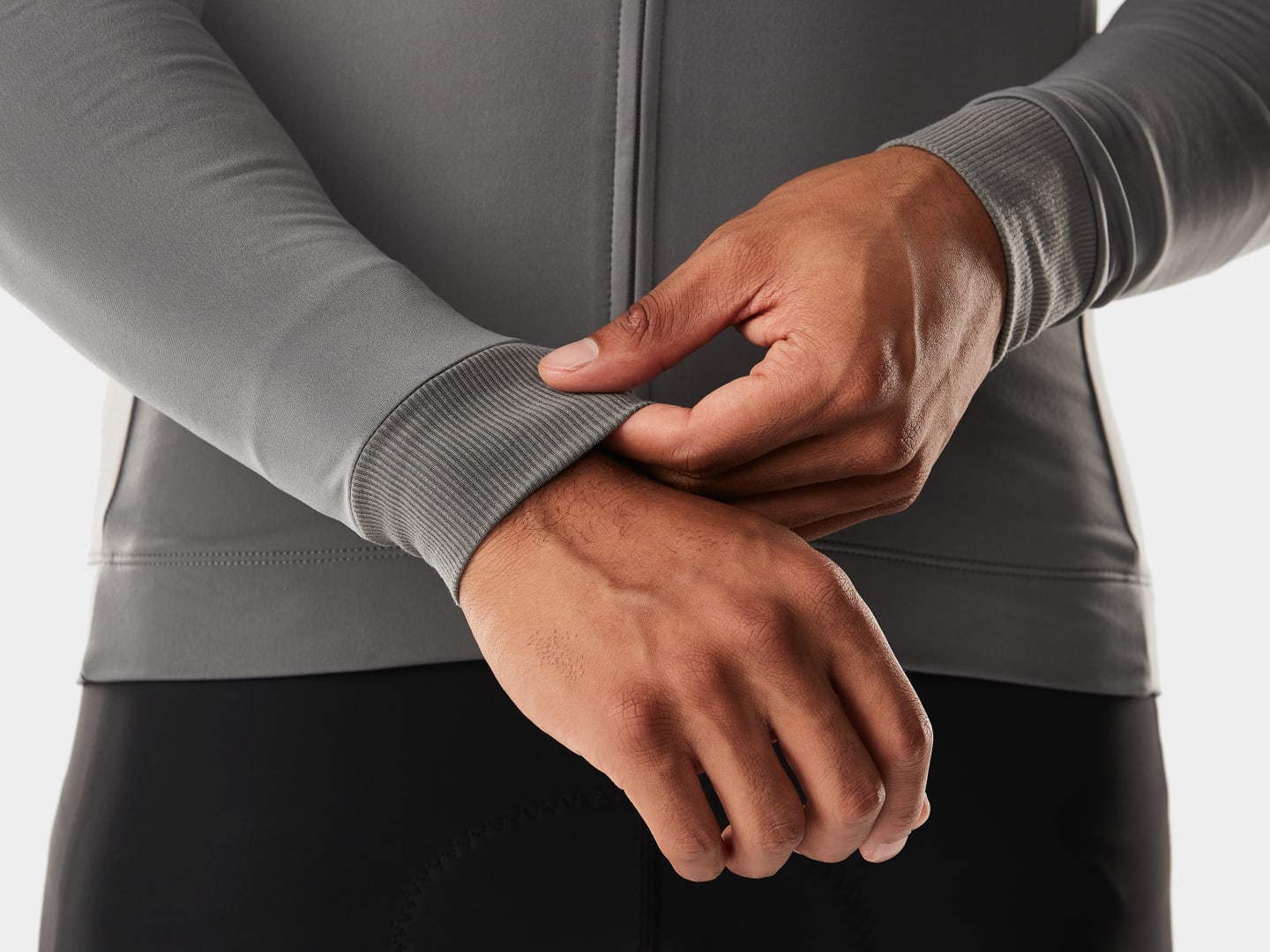 Trek Circuit Thermal Long Sleeve Cycling Jersey Charcoal
