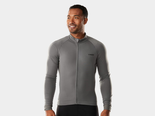 Trek Circuit Thermal Long Sleeve Cycling Jersey Charcoal