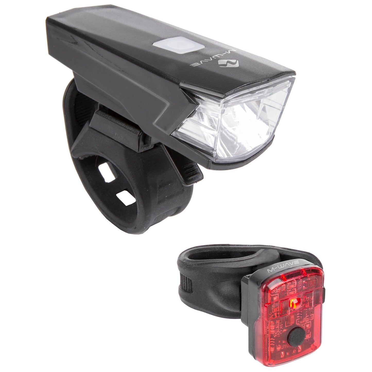 M-WAVE Atlas K 15 USB battery pack lamp set