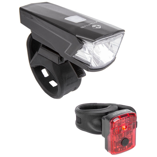 M-WAVE Atlas K 15 USB battery pack lamp set