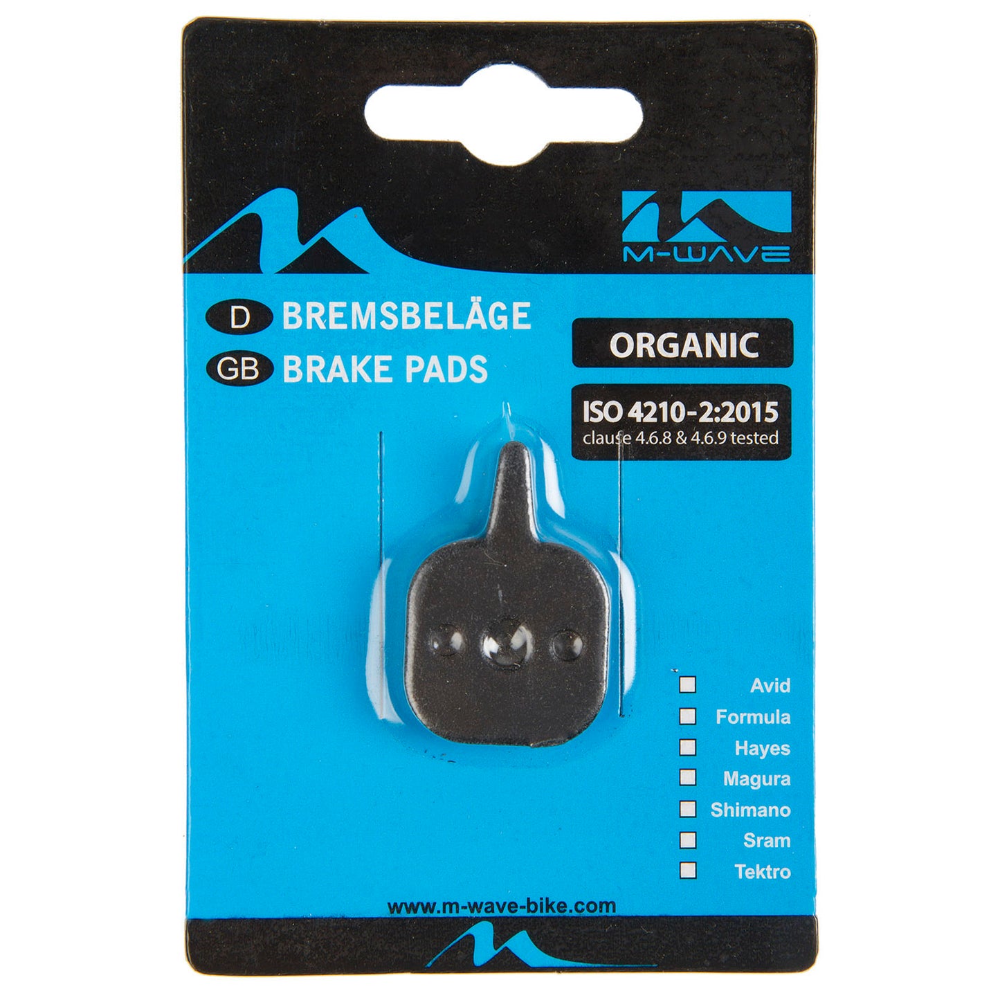 M-WAVE BPD Organic T1 brake pads for disc brake