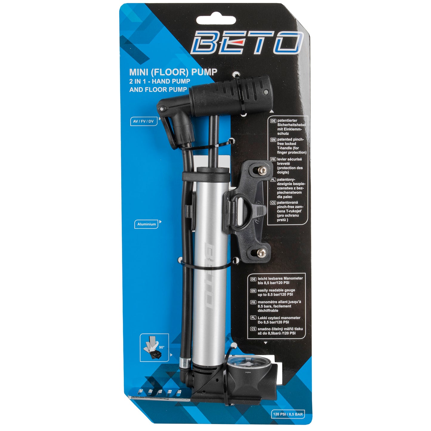 BETO 2 in 1 floor pump