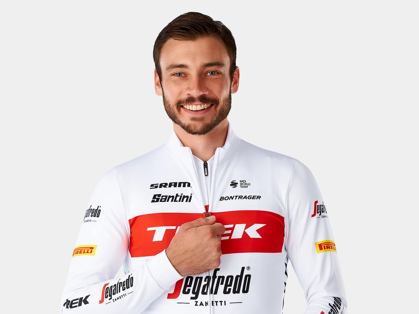 Santini Trek-Segafredo Men's Team Replica LS Race Cycling Jersey