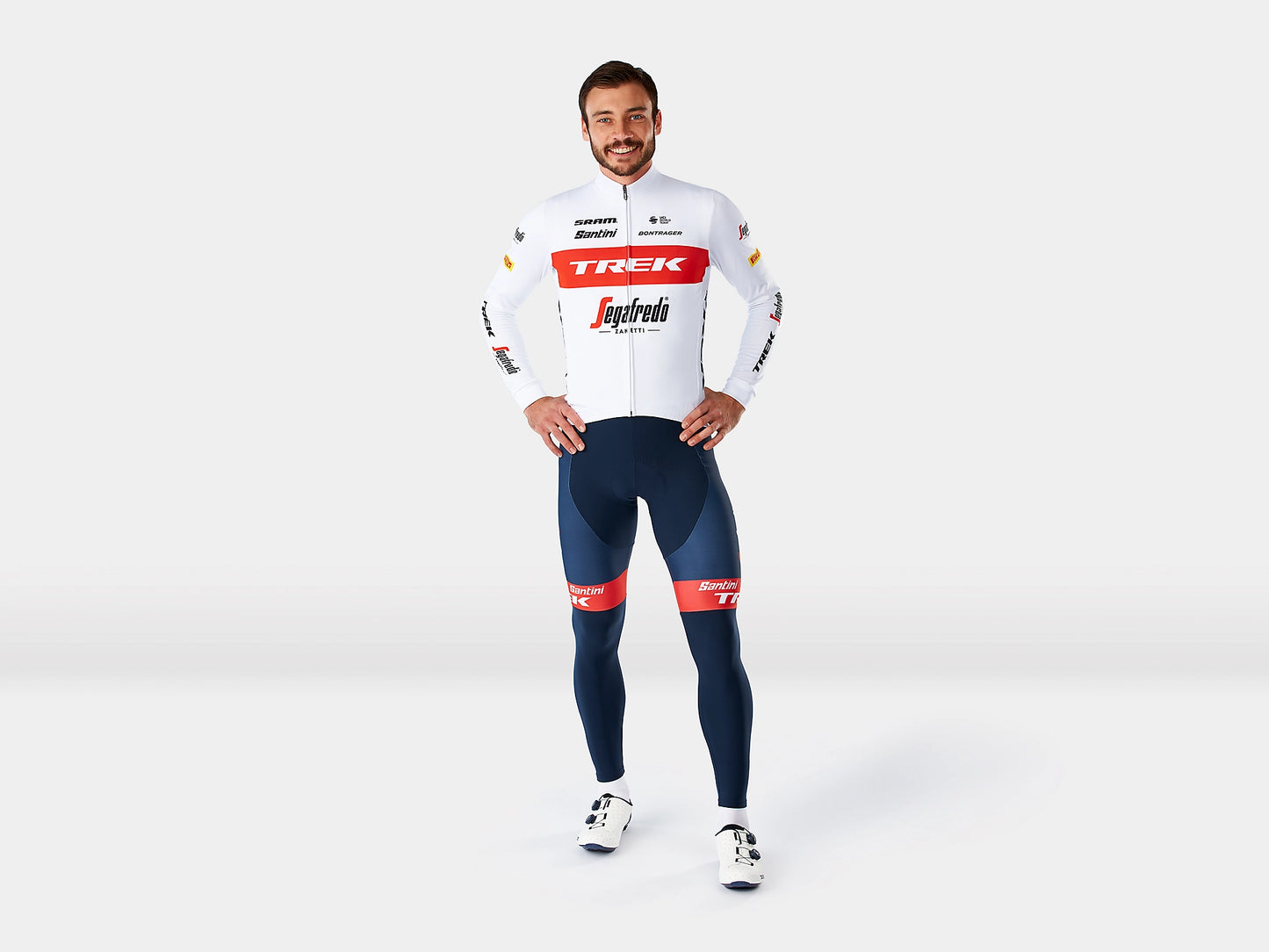 Santini Trek-Segafredo Men's Team Replica LS Race Cycling Jersey