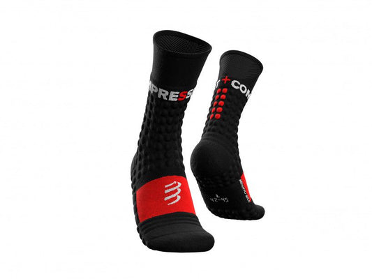 PRO RACING SOCKS WINTER RUN - BLACK RED