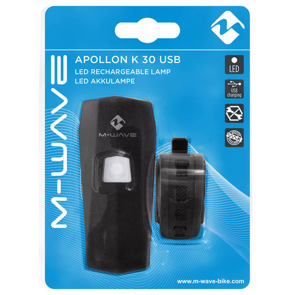 M-WAVE Apollon K 30 USB battery pack head lamp