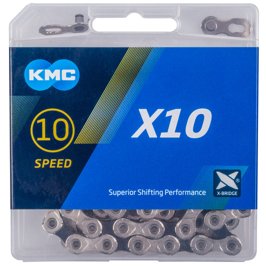 KMC X10 Silver/Black derailleur chain