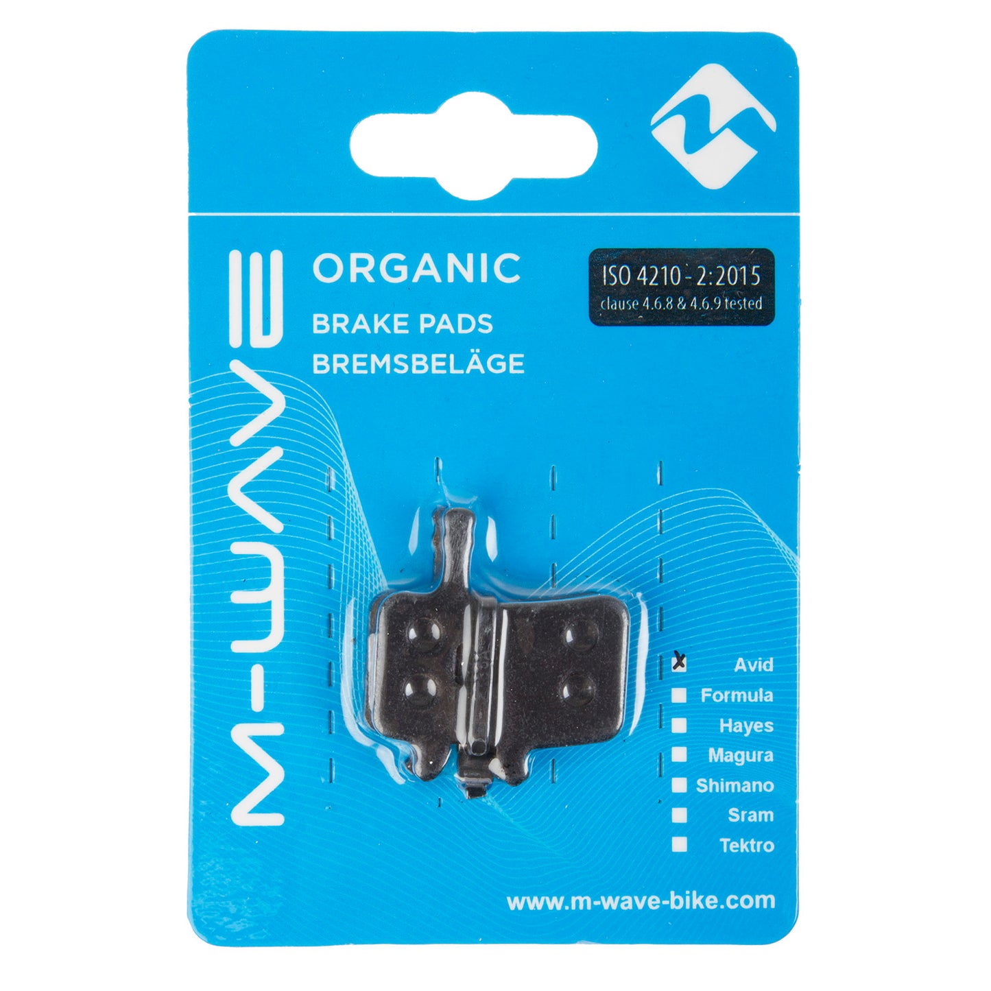 M-WAVE BPD Organic ASP1 brake pads for disc brake