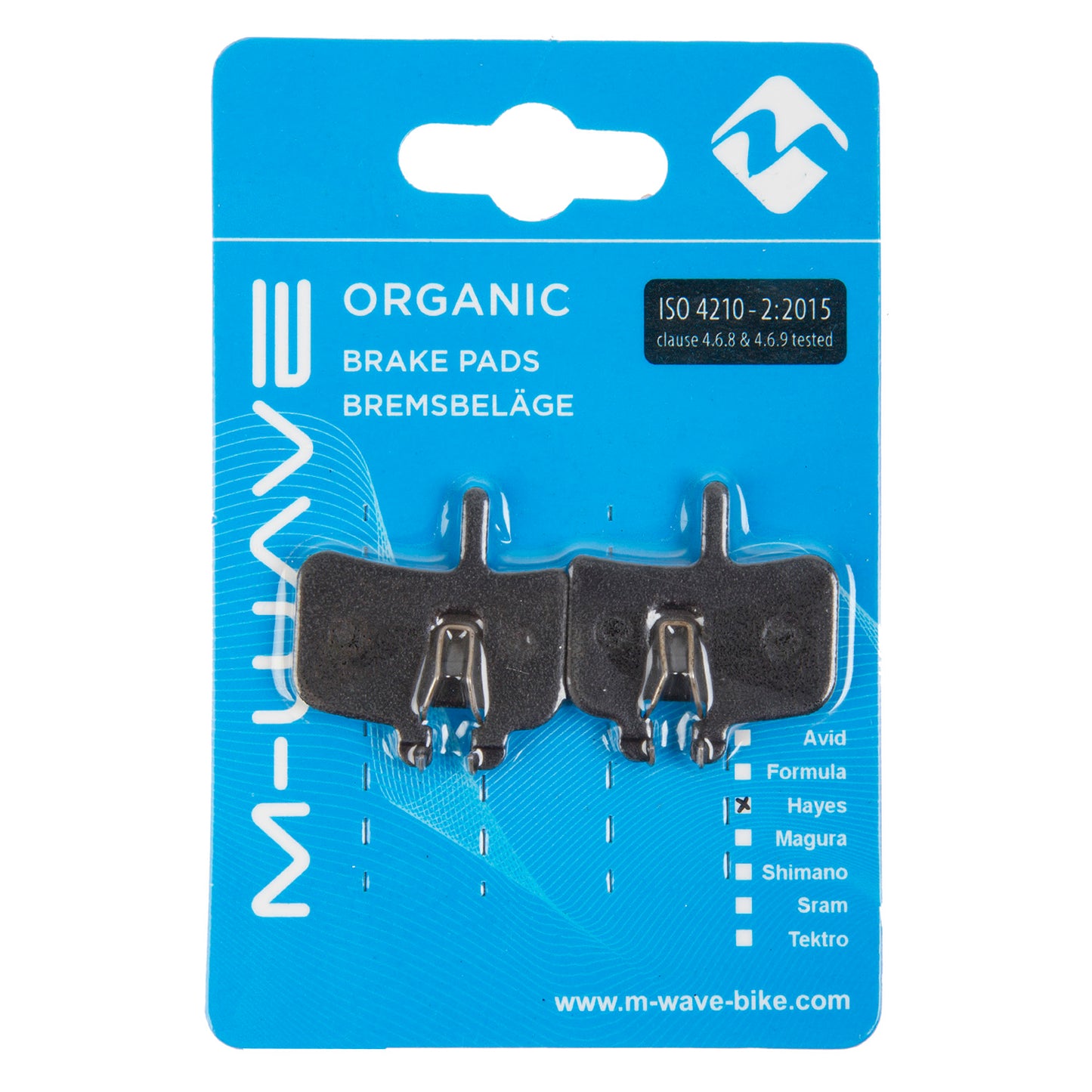 M-WAVE BPD Organic H2 brake pads for disc brake