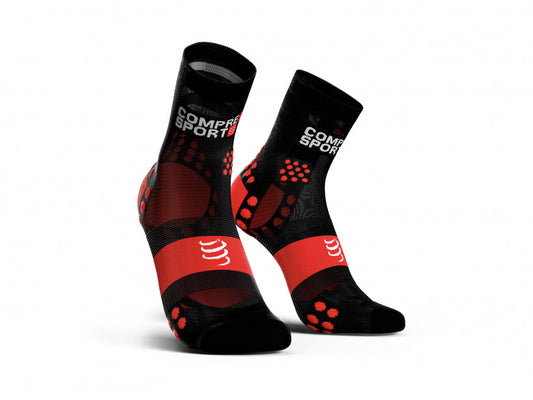 PRO RACING SOCKS V3.0 RUN ULTRALIGHT RUN HIGH BLACK/RED